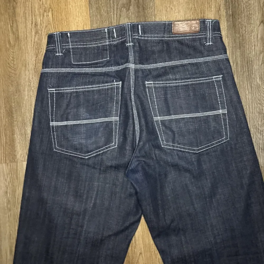 Rich Kids RK Jeans Mens 36x34‎ Blue Denim Pants 90s Hip Hop Baggy Y2K Vintage